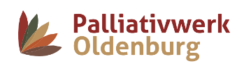 Logo Palliativwerk, symbolische Darstellung übereinanderliegender Blätter.